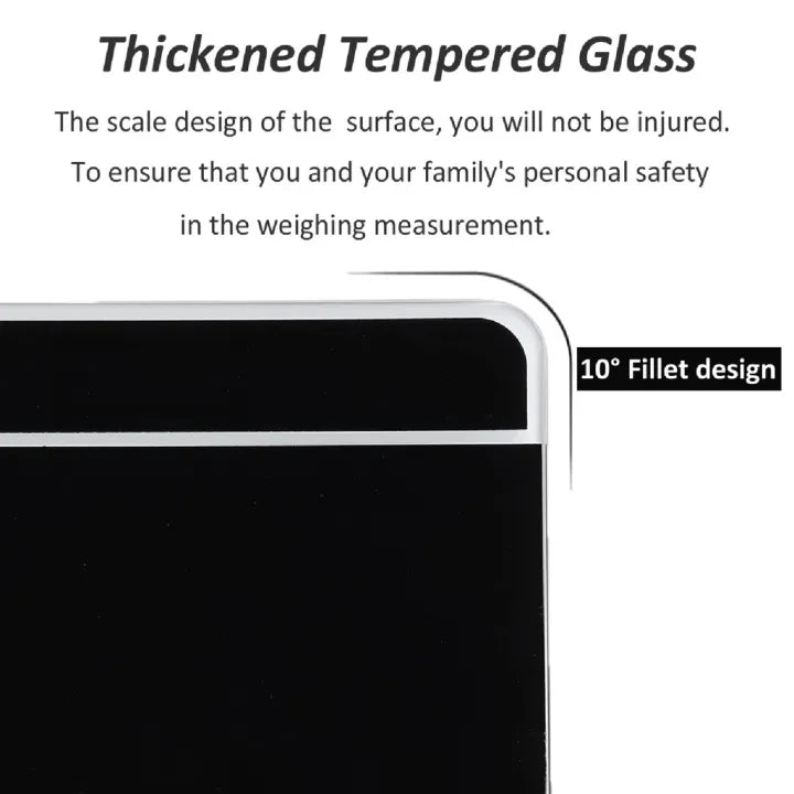 Imported Battery Operated Accurate Tempered Glass Electronic Digital Body Weight Scale Portable Weight Scale Machine With  5 Colors Available