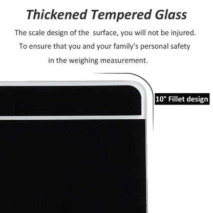 Imported Battery Operated Accurate Tempered Glass Electronic Digital Body Weight Scale Portable Weight Scale Machine With  5 Colors Available