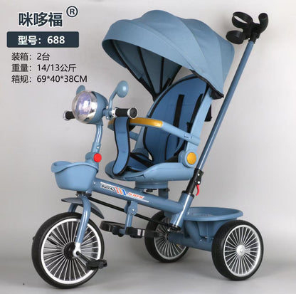 Tricycle with Umbrella +Handle+ Rotateable Seat By SevenOne #688