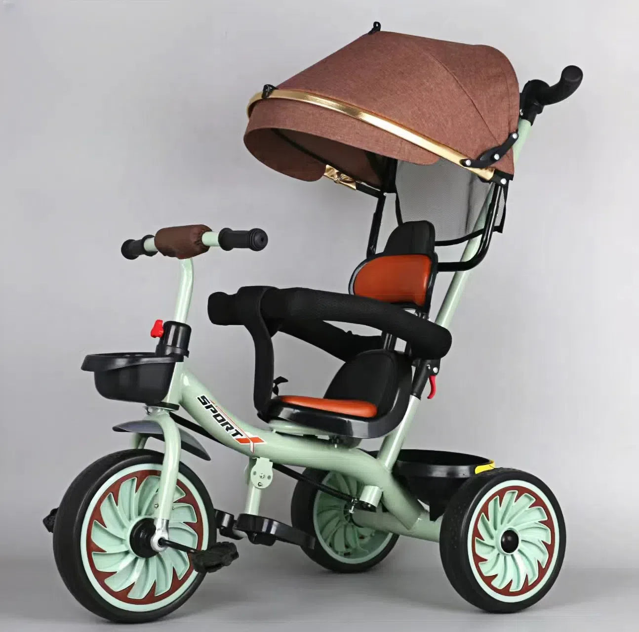 Tricycle with Umbrella With Handle For Kids By Seven One (Imported} #B311 Model