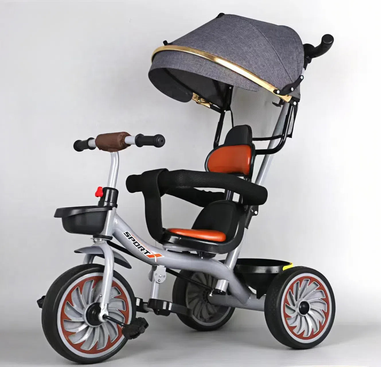 Tricycle with Umbrella With Handle For Kids By Seven One (Imported} #B311 Model