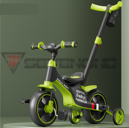4 in Tricycle cum Bicycle | "Stroller + Tricycle + Glider + Balance Bike, 4 modes # 1688
